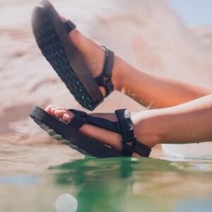 Black Strappy Sport Sandals